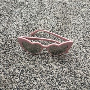 Pink Heart-Shaped Sunglasses